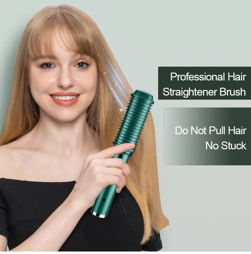 Dual-Purpose Electric Hair Comb Pink Model