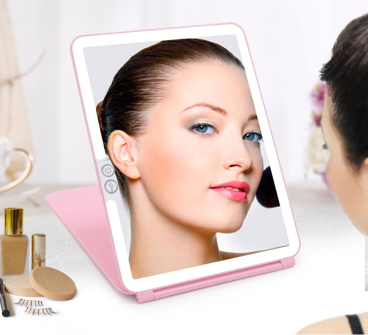 LED makeup mirror with adjustable light