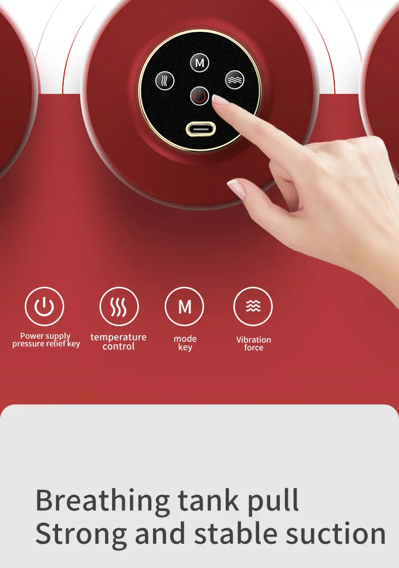 portable electric cupping massager red light therapy