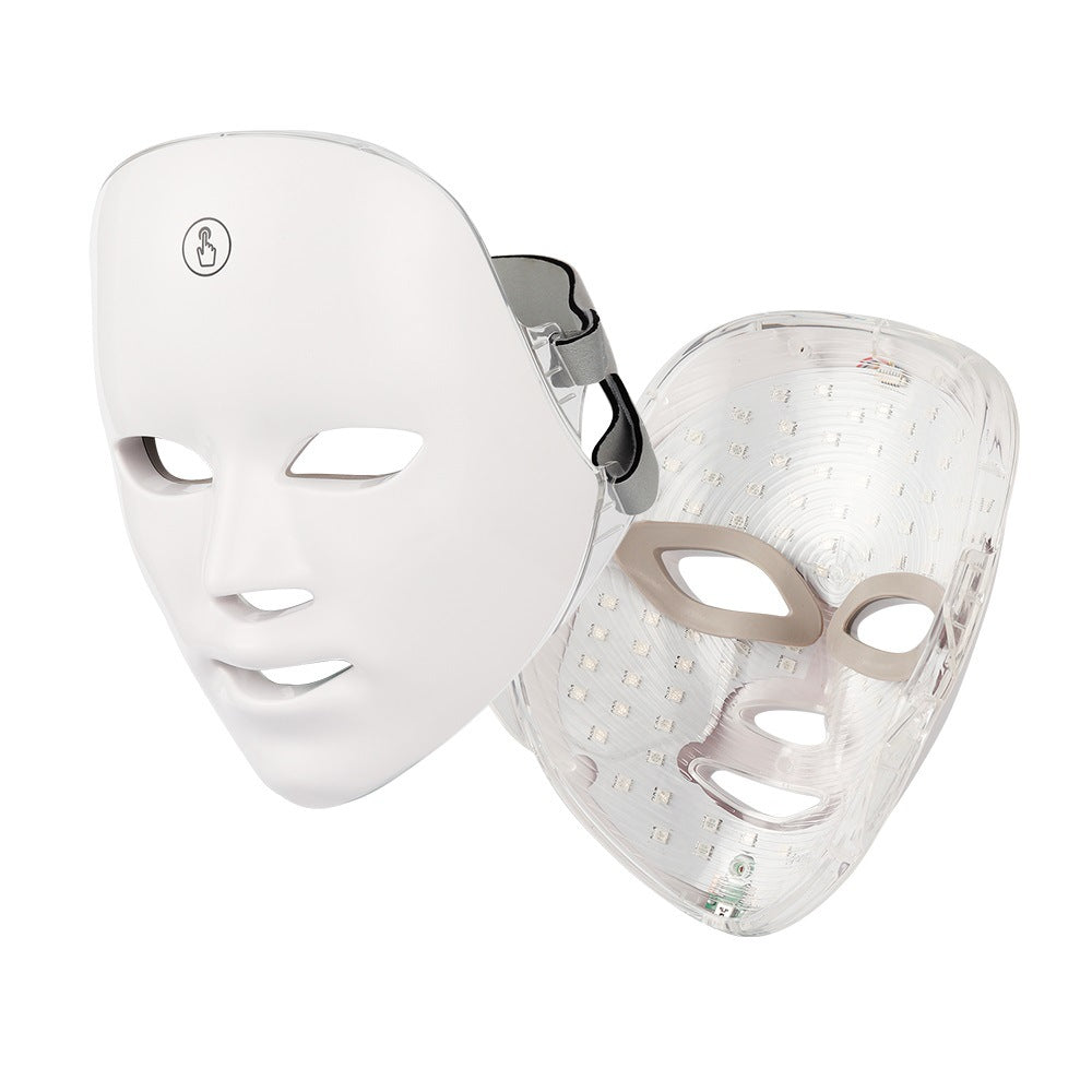 facial beauty device with LED therapy