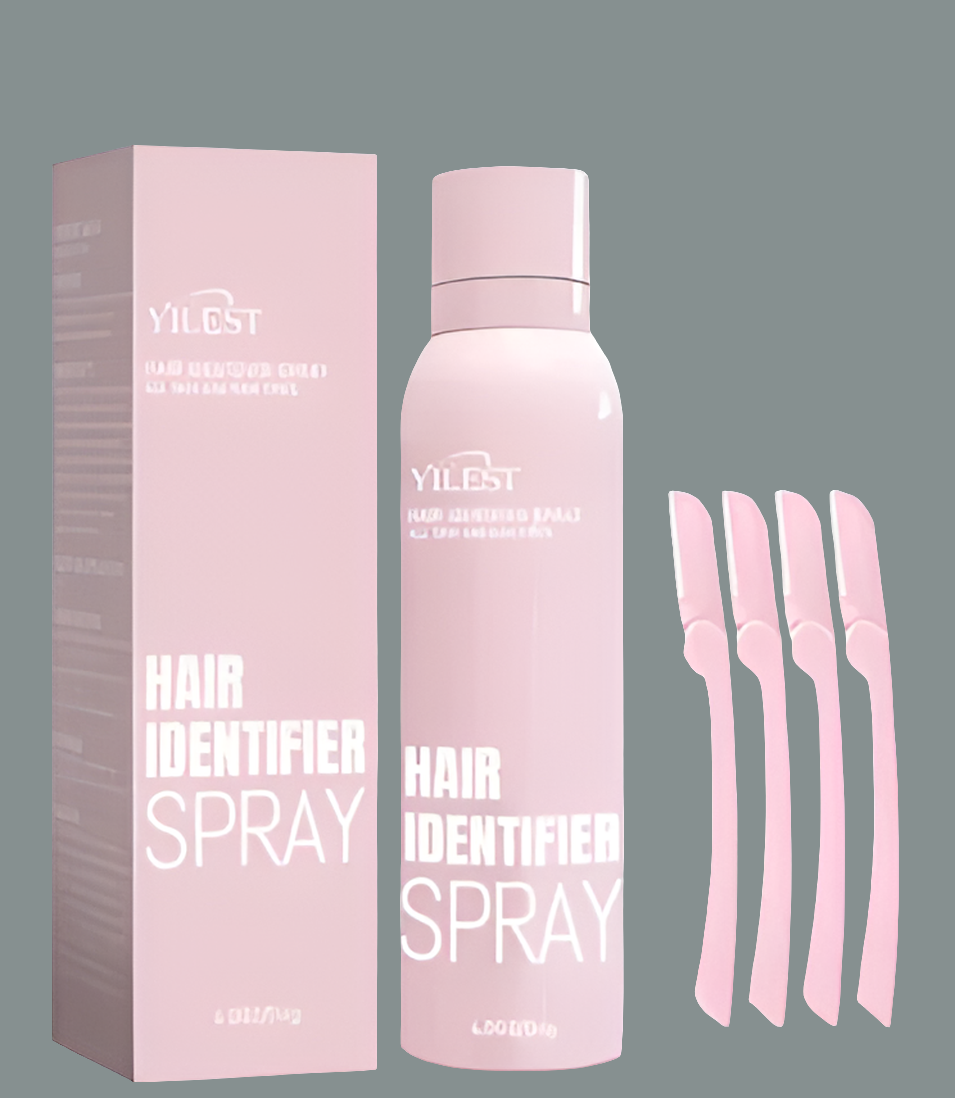 Hair removal spray for women on facial skin