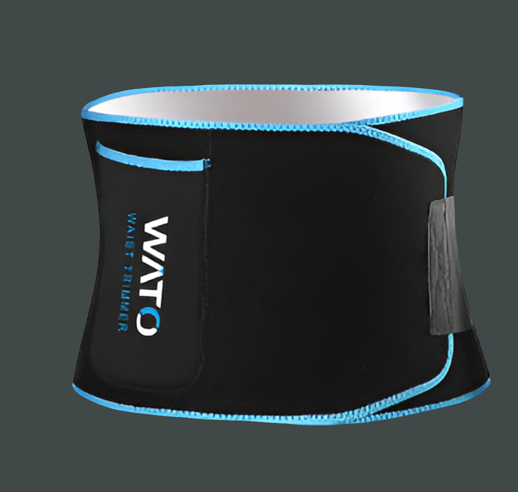 Sweat belt for workout and training in black color