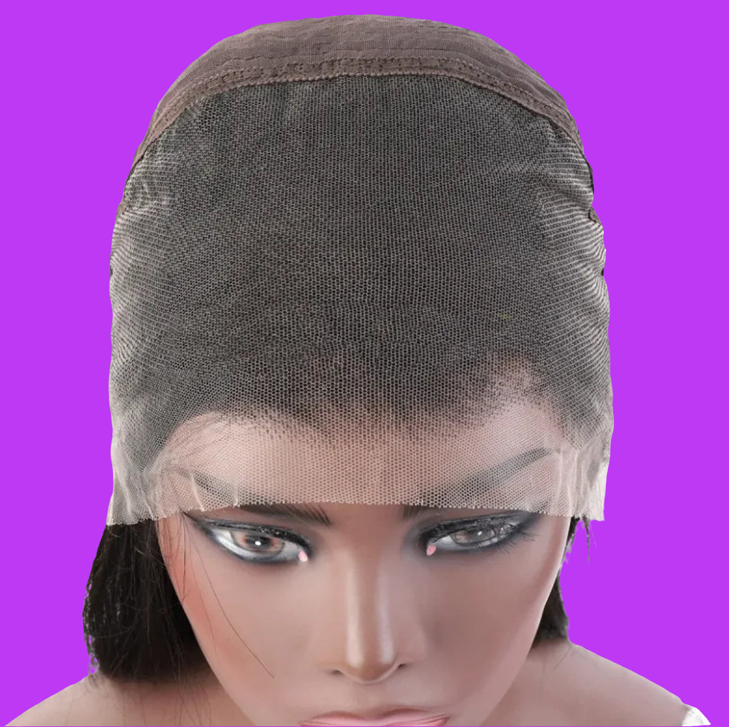 HD lace human hair wig adjustable lace cap