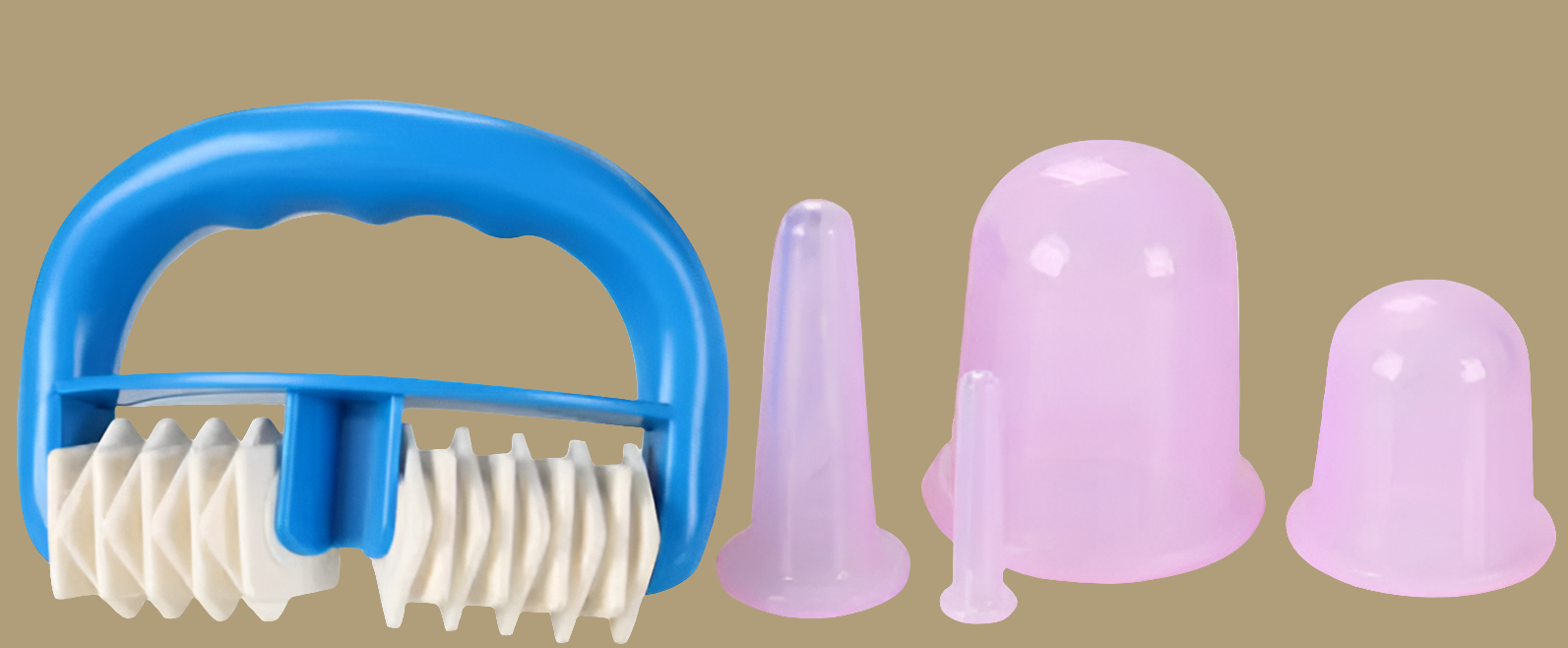 roller massager vacuum cupping device set
